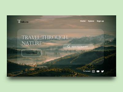 Trek.co-Landing page