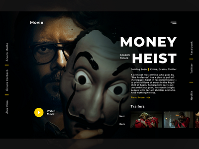 Movie Ui web design