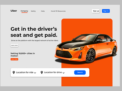 Web design for Driving Agency brand agency brand identity design logo minimal ui ux vector web website