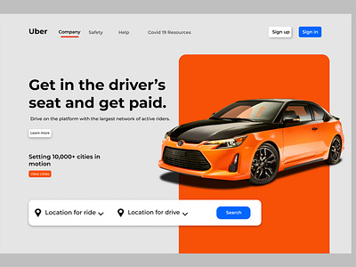 Web design for Driving Agency