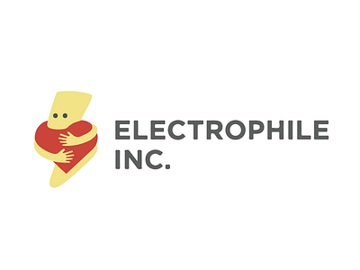 ELECTROPHILE company design electricity flat icon illustration logo lover typography vector