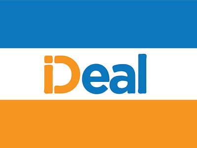 iDeal branding company design flat illustration logo typography vector
