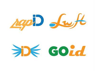 Logo Collection branding design flat icon illustration logo typography vector