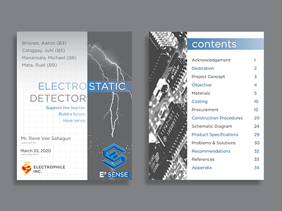Electrostatic Detector Book Preview book book cover design electricity illustration isometric layout design typography vector