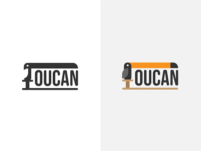 "Oucan" Flat Logo design flat icon illustration logo typography vector web