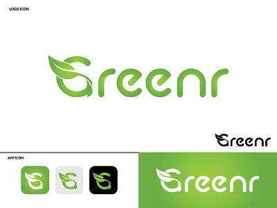 Greenr Logo and Brand Identity Design brand brand identity branding branding design icon logo logo design logodesign