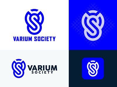 VS Logo - Varium Society Logo brand brand identity branding branding design design graphic design icon illustration logo logodesign ui varium society logo vs logo varium society logo
