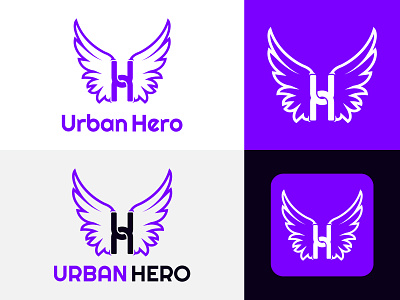 Urban Hero Logo. UH Wings Logo