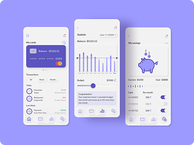 Bank App app design bank app design dribbble light mobile app design ui