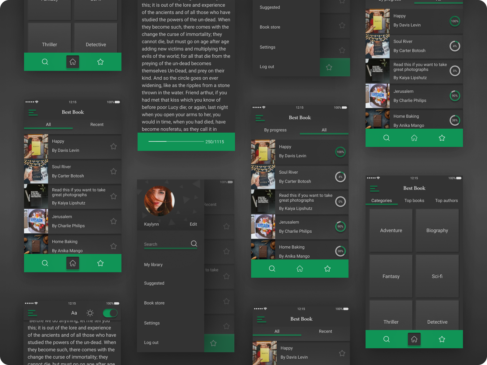 Mobile Reader App by Vicky Plashevska on Dribbble