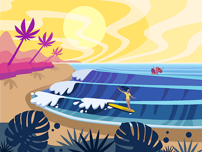 Surfing paradise