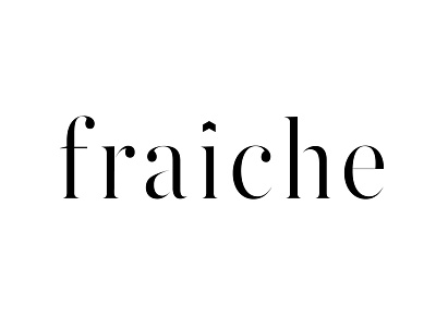 Fraiche French Fashion Boutique Branding branding elegant french graphic design luxury rich wordmark