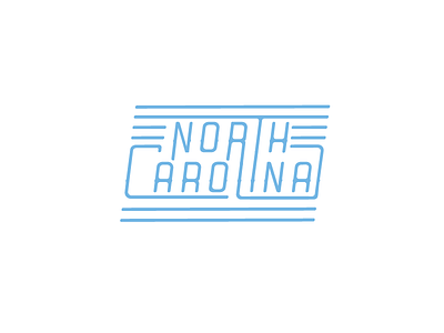 North Carolina design exploration graphic illustration lettering type wordmark