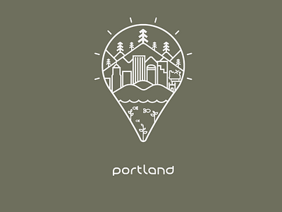 Portland cottonbureau eco illustration line art oregon pdx portland sustainability tshirt. sweatshirt