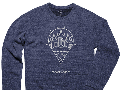 Portland Cotton Bureau! cotton bureau eco illustration line art mt hood oregon pdx portland ripcity sustainability tshirt. sweatshirt