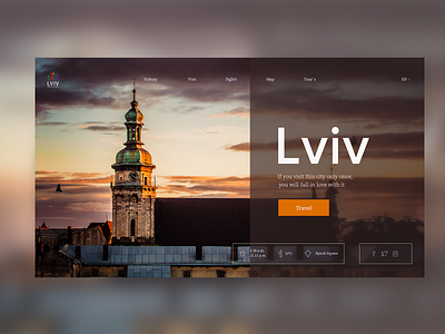 Lviv City Concept city color concept design ui ux
