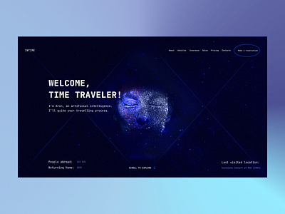 AI guided travel Landing page