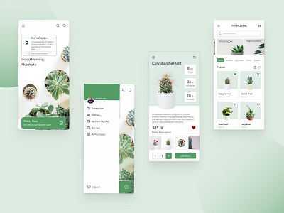 Crop app - plant online shop platform ui design