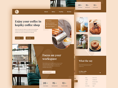 Kopiky - Coffee Shop Landing Page