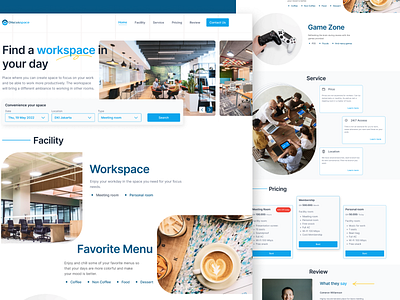 Discusspace | Landing page app coffee coworking design landingpage ui ux web design