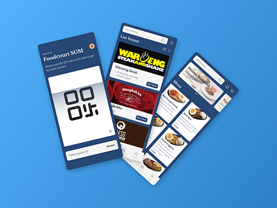Tenants Apps app design food foodcourt scan ui ux