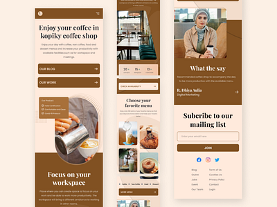 Kopiky - Coffee Shop | Responsive web app coffee design responsive ui ux web design