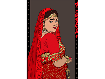 A Bride ♥️ artist caricature cartoonist illustration portrait tahnaztrations