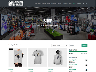 Fitness Product Shop website adobe photoshop adobe xd fitness flat product shop sketch ui uiux website