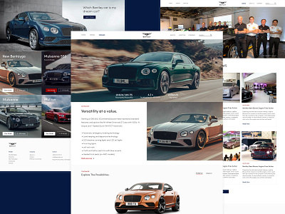 BENTLEY | Redesign bentley car clean concept design e commerce flat landing store ui design ux design website