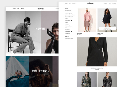 allbirds | Fashion E-commerce Website collection e commerce fashion gallery interface landing modern shopping store ui ui design ux ux design