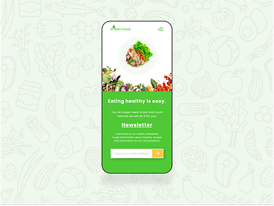 Health food store Landing Page - Mobile