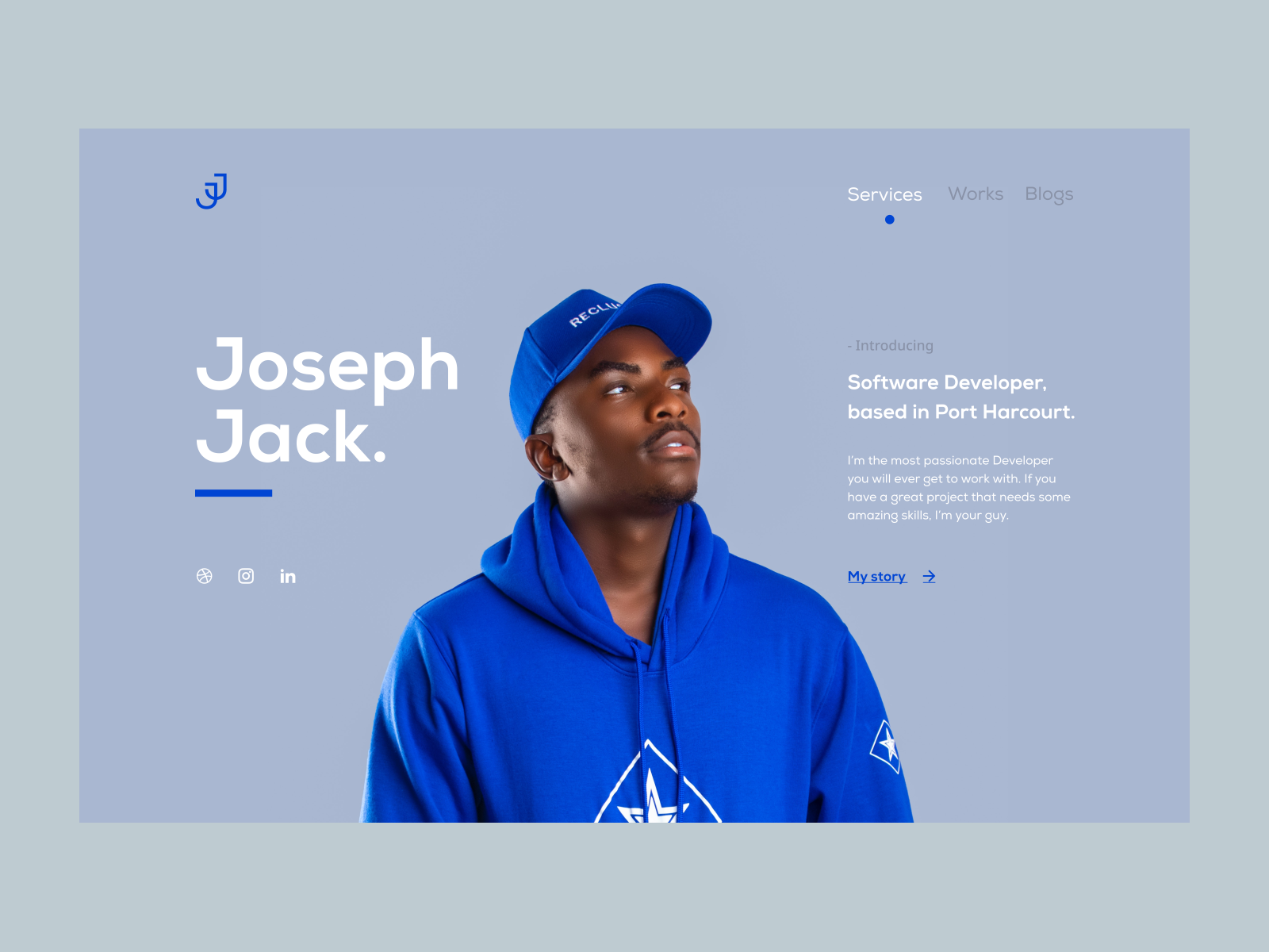 Hero Section Software Engineer Portfolio Design By Innocent Tamunosiki 