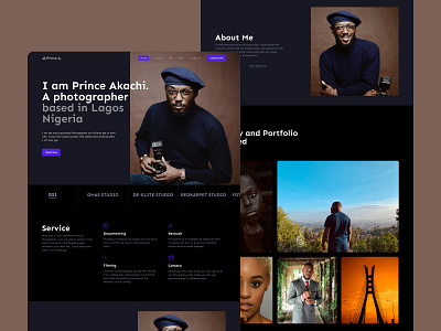 Professional Photographer - Landing Page