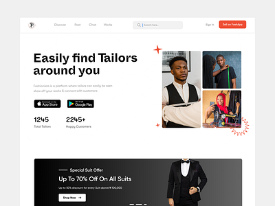 Ecommerce - Fashion Landing Page