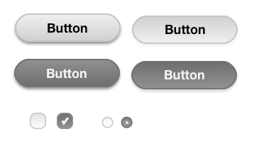 Button Button Button Button buttons checkboxes gray grey radio buttons ui widgets