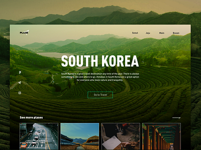 South Korea design korea traveling ui