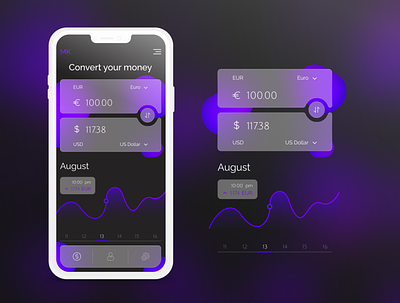 Currency Converter 004 app calculator converter currency converter dailyui design inspiration mobile ui