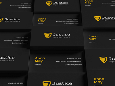 Justice Business Card branding business card design graphic design logo