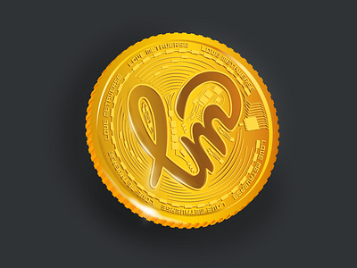 3D Coin 3d adobe illustrator coin illustration love metaverse nft