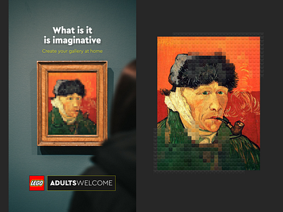 LEGO Adults | Van Gogh branding design graphic design inspiration poster