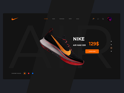 nike website app branding design ui ux web website