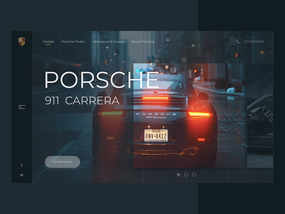 porsche website car cars design porsche porsche 911 ui ux web website