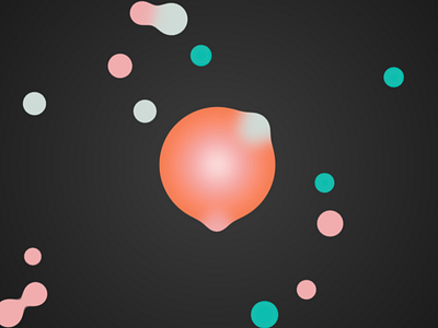 Gooey Ball animation canvas particle svg web