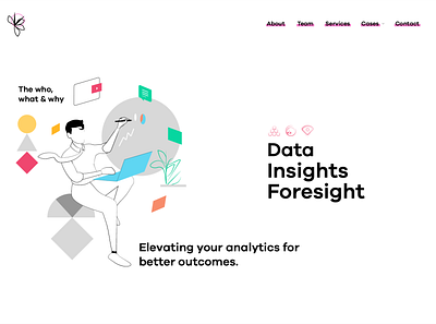 Data Insight Foresight Landing Page daily dailyui 003 landing landing page