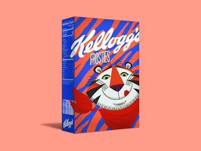 Kellogg's Frosties vintage packaging illustration branding cereal cereal box design frosties illustration kelloggs