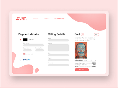 Daily UI Challenge: Day 02 - Design a Payments Page