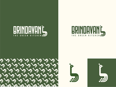 Brindavan (Vegan Indian restaurant) branding design graphic design logo typography vector
