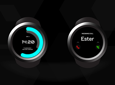 Watch Screens @minimal @uiux design features illustration minimal screens smartwatch ui uidesign watch