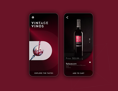 Wine store UI screens!! app design branding design illustration ui ui ux ui design uidaily uidesign uidesigner uidesignpatterns uidesigns uiux ux webdesign