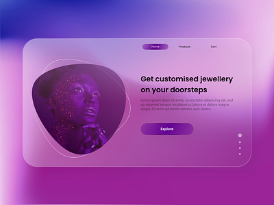 Jewelry Shop Concept UI animated gif animation app branding design ecommerce app icon illustration logo medical app ui ux web webdesign website concept website design